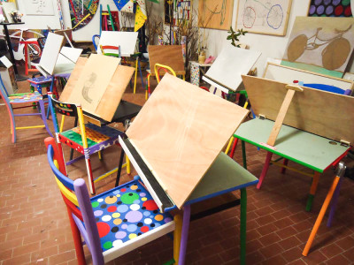 LABORATORIO SPAZIO ARTE LABORATORI DELCIO MONTAGNIN DISEGNO PITTURA SCULTURA